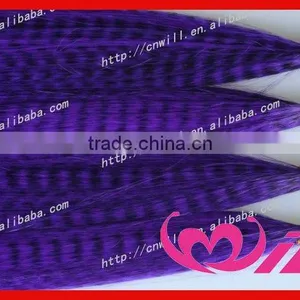 Wholesale Crazy Purple Synthetic Hair Feathers Extension thumbnail-1