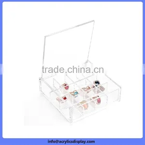 Cheaper Professional Acrylic Jewelry Box With Compartment thumbnail-6