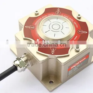 4 Direction Measurement Adjustable Alarm Shershold Value Slope Angle Alarm IP67 Switch/Relay Output thumbnail-3