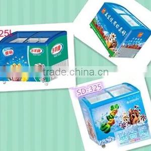 325L Commercial Display Freezer Ice Cream Freezer With CE for Supermarket thumbnail-1