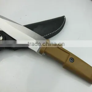 OEM Rubber Handle Fixed Blade Hunting Knife thumbnail-2