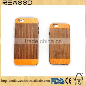 2016 New Arrival Unique Custom Phone Cases for 6/6s Real Wood Sculpture OEM LOGO Phone Cover Case thumbnail-1