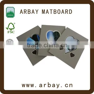 Promotional Gifts 11x14 Heart Shapes Paper Photo White Matt Board thumbnail-1