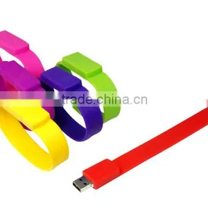 Cheap Usb Flash Drive Silicone Bracelet, Colorful Eco-friendly Usb Silicone Wristband, Gift Usb Wristband Wholesale thumbnail-1