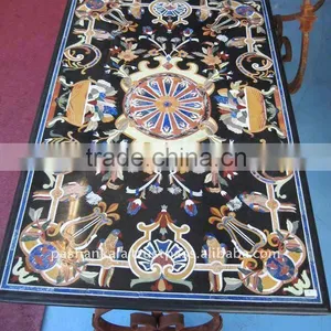 Rectangular Marble Inlay Table Tops thumbnail-1
