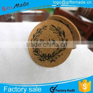 2015 New Design Custom Promotional Gift Round Cork Coaster thumbnail-1