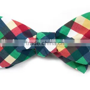 2016 Hot High Quality Best Cool Plaid Pattern Cotton Bow Tie for Boys thumbnail-4