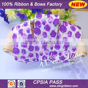 2015 Wholesale Rose Flower Grosgrain Printed Ribbon thumbnail-3