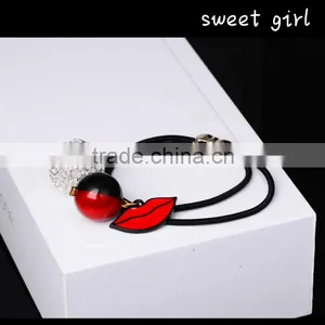 Popular Elastic Hair Bands Ties Ponytail Hair Holder Hair Rope Round Shape-F32 thumbnail-1