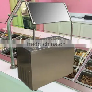 Frozen Fruit Yogurt Display Cabinet Counter Topping Bar Ice Cream Showcase thumbnail-1