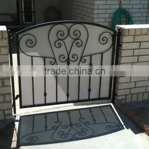 Iron Material and Swing Opening Pattern Entrance Wrought Iron Gate & Metal Gate thumbnail-1