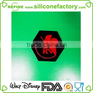 Eco-friendly Heat-Resistant Hexagon Shaped Silicone Table Silicone Cup Mat thumbnail-1