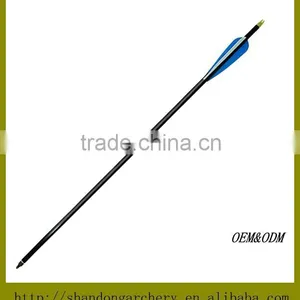 Hunting Bow Arrows Aluminum Arrow Shaft With 3''Inch Plastic Fletches thumbnail-1