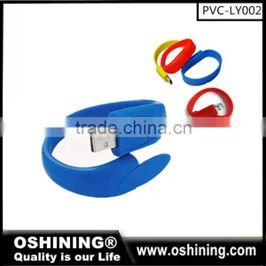 Customized Bracelet PVC USB Flash Drive USB Wristband Band Wholesale(PVC-LY002) thumbnail-4