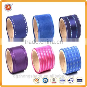 Wholesale Silk Ribbons Satin Ribbons Custom Printed Ribbons for Gifts Packing / Wedding / Holiday Decoration thumbnail-1