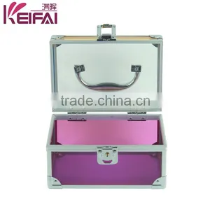 Transparent Purple Plastic Key Lock Home Clothes Storage Box thumbnail-3