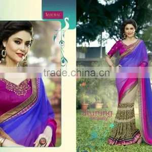 Fashion Indian Bridal Saree thumbnail-2