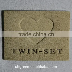 Durable Microfibre Leather Hangtag With Debossed Logo thumbnail-3