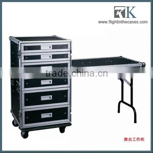 Computer,Laptop 12U Professional Soft Rolling Makeup Case Drawers thumbnail-1