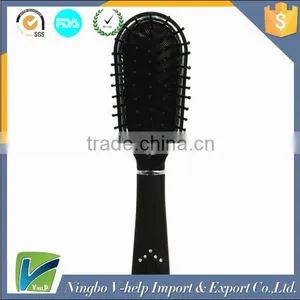 Plastic Hair Brush Rubber Paint Coating Styling Hair Brush Nylon Bristle Hair Brush thumbnail-1