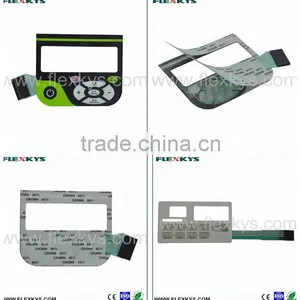 Silver Circuit Membrane Switch With LED Lights Integrated and Poly Dome thumbnail-5