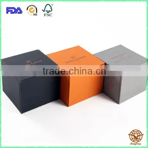2016 New Matte Custom Made Logo Printed Clamshell Cardboard Jewelry Box thumbnail-3