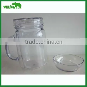 Promotional! 2016 Best Selling Wholesale Plastic Double Wall Tumbler With Straw and Lid thumbnail-1
