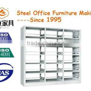 Steel Metal Library Furniture Bookcase With Adjustable BookShelves For Book Strorage thumbnail-1