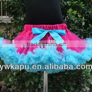 High Quality Chiffon Skirt Baby Girl Summer Pattern Fluffy Tutu Chiffon Pettiskirt Children Clothing Cutting Dress thumbnail-3
