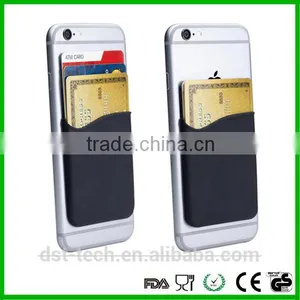 Phone Accessories Custom Silicone Phone Wallet Phone Sticky Bags With Holder thumbnail-2