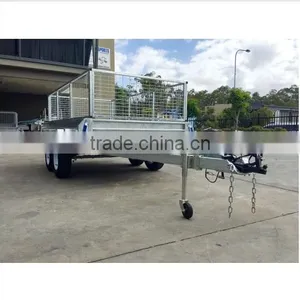 Hot Sales Austraila 10x5 Tandem Axle Cage Trailer Heavy Duty Double Axle Trailer thumbnail-2