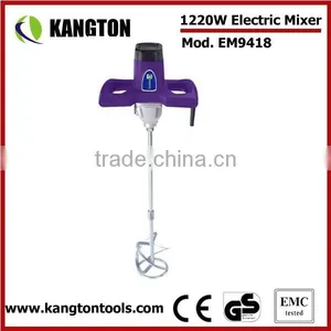 Electric Paint Tile Cement Mixer Sigle Speed 1400W Concrete Mortar Mixer Tool thumbnail-1