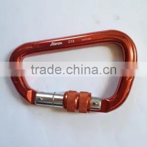 D-shaped Carabiner, Mountaineering Aluminum Alloy Carabiner, Climbing Safety Carabiner, ANPEN D-shaped Kaarabiner thumbnail-1