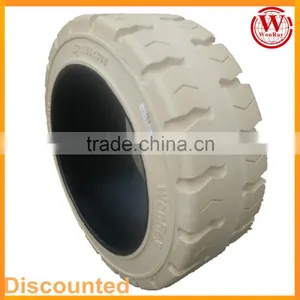 Electronics Factory Use 21X7X15 16X5X10-1/2 Solid Rubber Tyre for Toyota 30-7FBCU25 Forklift thumbnail-1