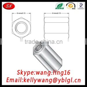 Aluminum/Steel 8MM Length Hex Standoff M4*0.7MM thumbnail-1