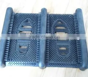 All-weather Outdoor Rubber Boot Scraper Mat & Boot Cleaner 16"x12" thumbnail-2