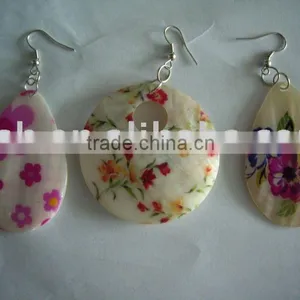 Shell Earing,shell Painting ,shell Handicraft,shell Jewelry thumbnail-1