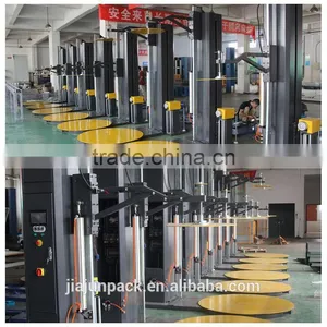 Automatic Top Press Pallet Stretch Wrapping Machine With Siemens Electrical Parts thumbnail-2