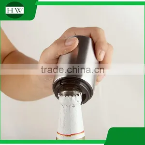 Round Stainless Steel Pressing Push Down Type Automatic Beer Bottle Opener Beer Lid Opener thumbnail-1