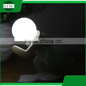 Children Plastic Mini Cartoon Running Man Electric Plug Night Lamp Light thumbnail-3