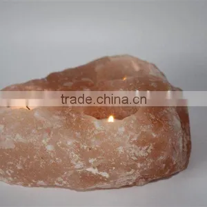 Himalayan Salt Tea Lights Three Holes/Rock Salt Natural T Lights Three Holes/Salt Tea Lights Multi Holes thumbnail-1