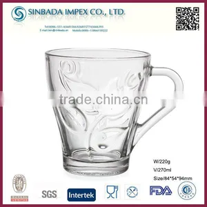 SGS Level KTZB21-2, New Design Wholesale Bulk Clear Glass Coffee Mug thumbnail-5