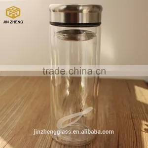 500ml Portable Glass Tea Infuser Bottle With Stainless Steel Filter thumbnail-1