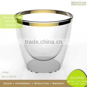 Odd-Shaped Custom Unbreakable Double Wall Big Glass Cup thumbnail-2