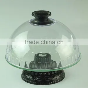 360 Degree Glass Dessert/cake Stand Holds up to 16cm With Clear Lid for Sale thumbnail-2