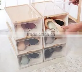 Wholesale Stock Small Order Plastic Transparent Shoes Storage Box thumbnail-4