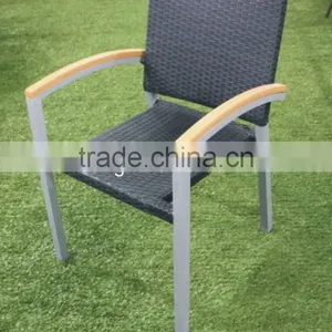 Plastic Rattan Arm Chair Furniture thumbnail-1