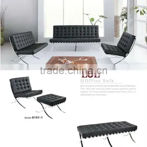 Barcelona Chair Replica Recliner Sofa 8101-1 thumbnail-2
