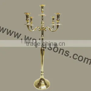 Cast Aluminium Centerpiece Candelabra With Gold Plated Finish thumbnail-1