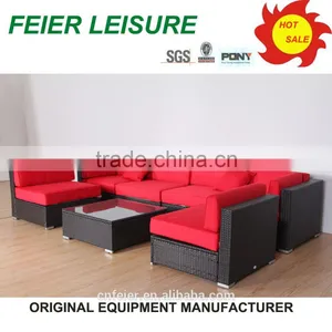 Morden Style Wood Plastic Composite Outdoor Furniture Sofa Set thumbnail-1
